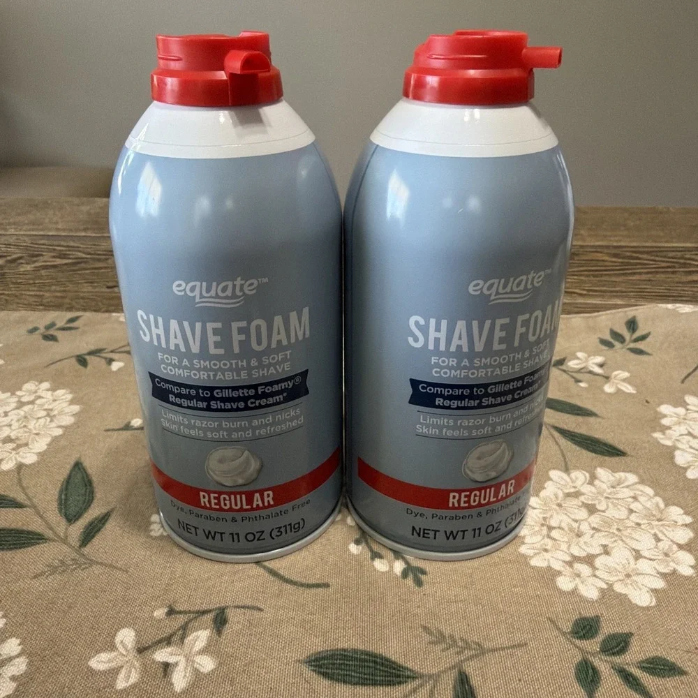 Shaving Foam Cream &‎ Disposable Razor Lot 2 Cans & 2 Packs Of Razors